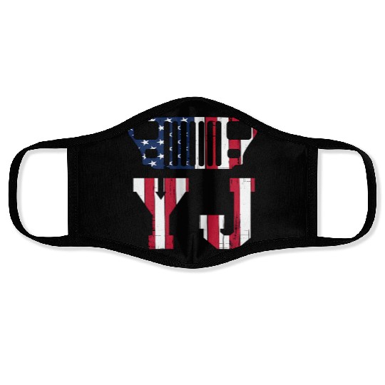 YJ Jeep, the square one Face Masks