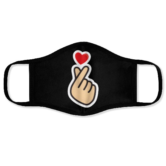 bts love hand Face Masks