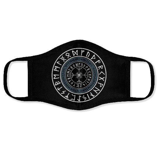 Viking Runes Circle Face Masks