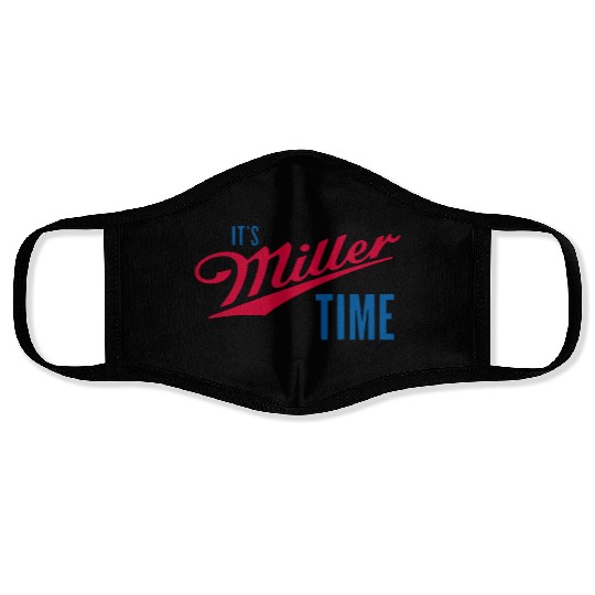 It's Miller Time Face Masks