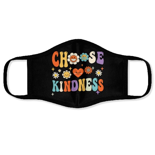 Retro Vintage Choose Kindness Lover Spiritual Face Masks
