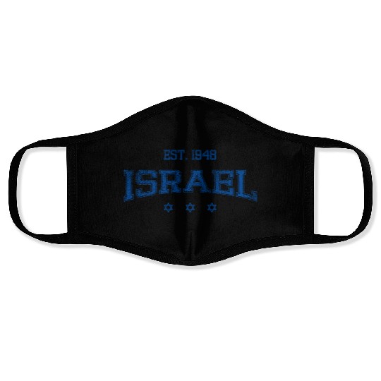 Israel-blue Face Masks
