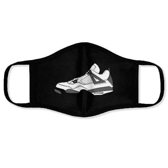 Jordan 4 White Cement Face Masks