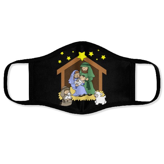 Nativity Scene Face Masks