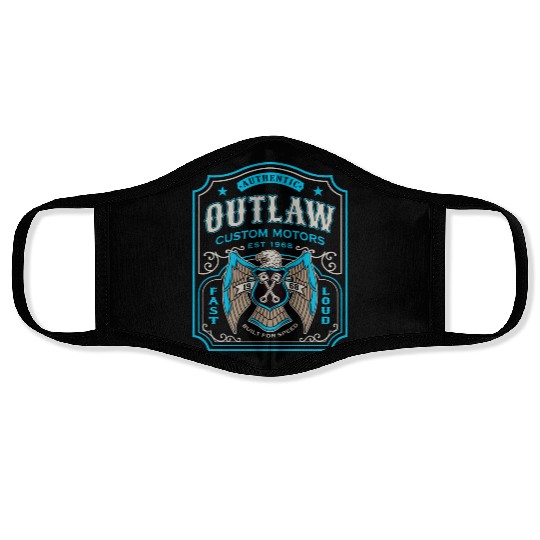 Outlaw Motors Face Masks