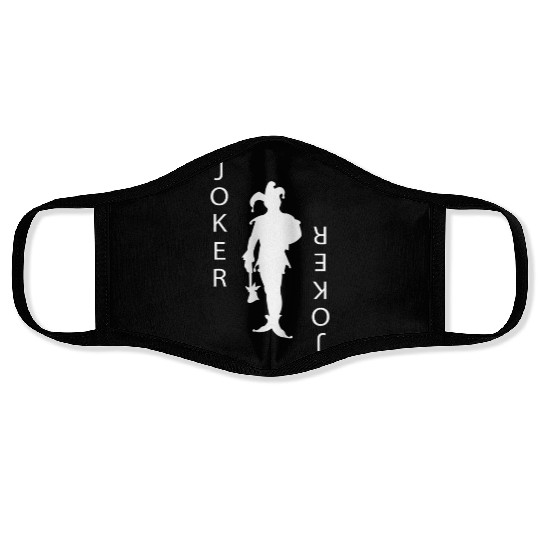 Joker Playing Card Gambling Face Masks