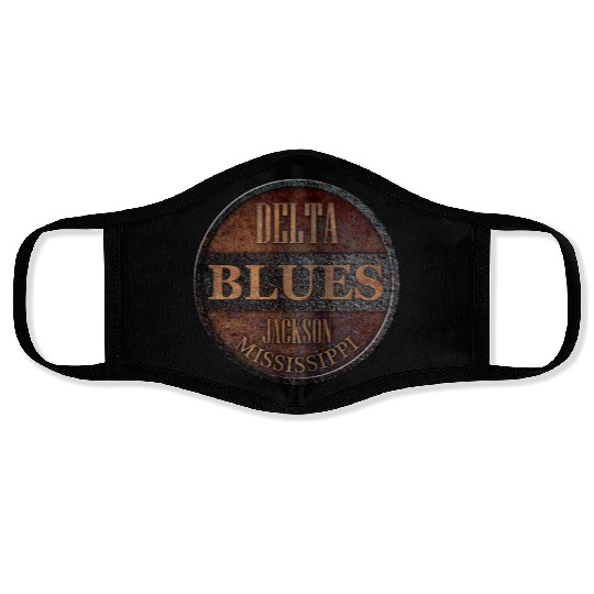 rusty delta blues jackson Face Masks