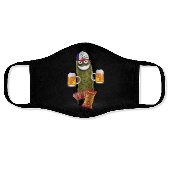 Drinking Buddy Pickle Face Masks