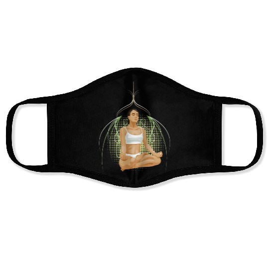 Yoga Woman Face Masks