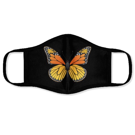 Monarch butterfly Face Masks