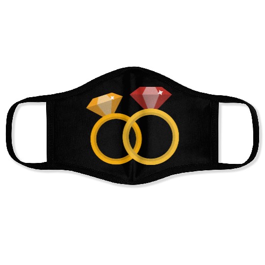 Wedding Rings Face Masks