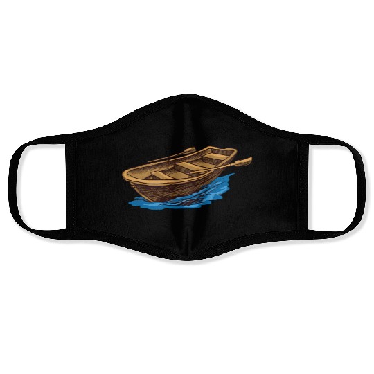 paddle boat Face Masks
