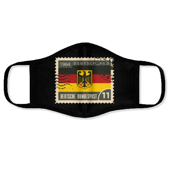 germany post stamp Face Masks