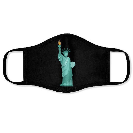 statue of liberty Face Masks