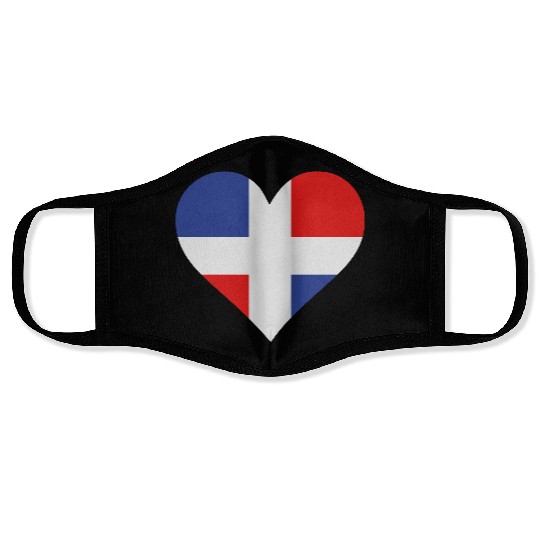 A Heart For The Dominican Republic Face Masks