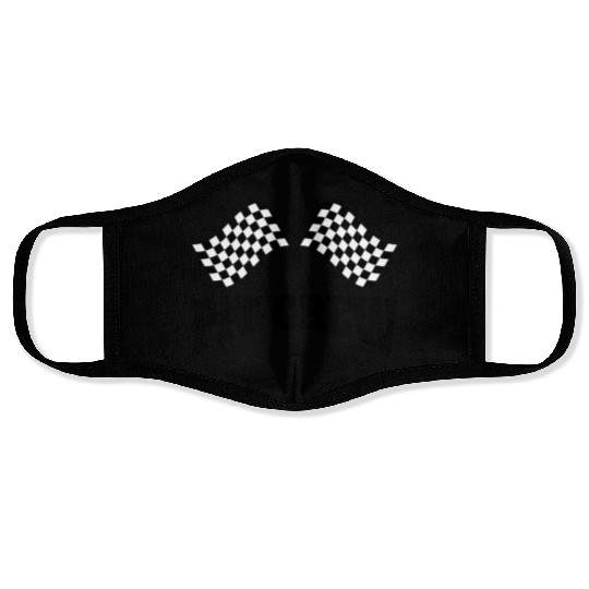 Pit Crew Racing Team Sports Racers Track Pit Stops Face Masks