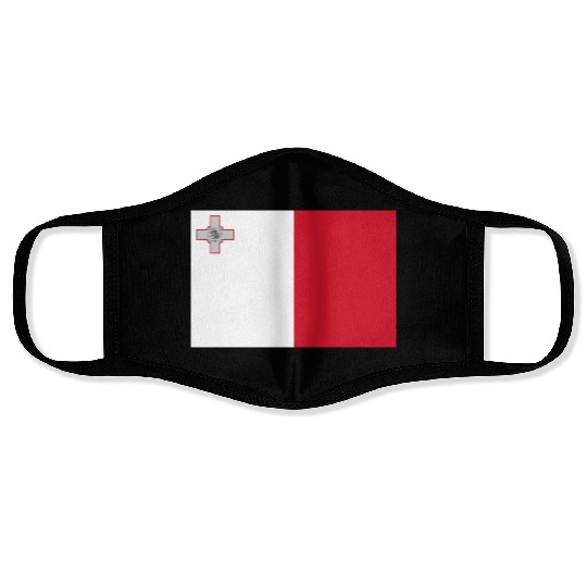 flag malta Face Masks