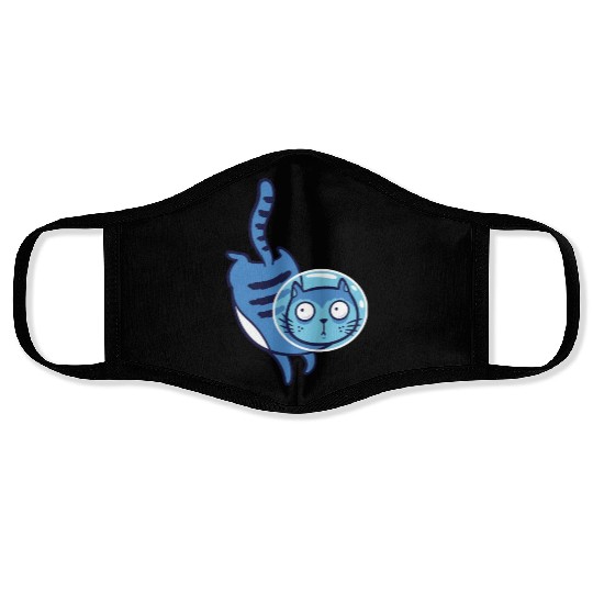 Space cat Face Masks