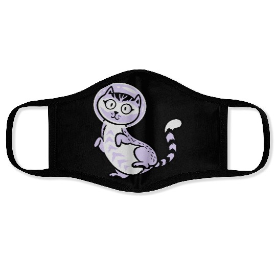 Space cat Face Masks