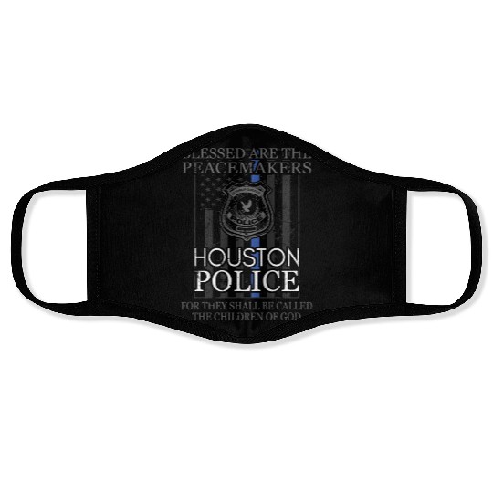 Houston Police Support Saint Michael Police Officer Prayer Face Masks