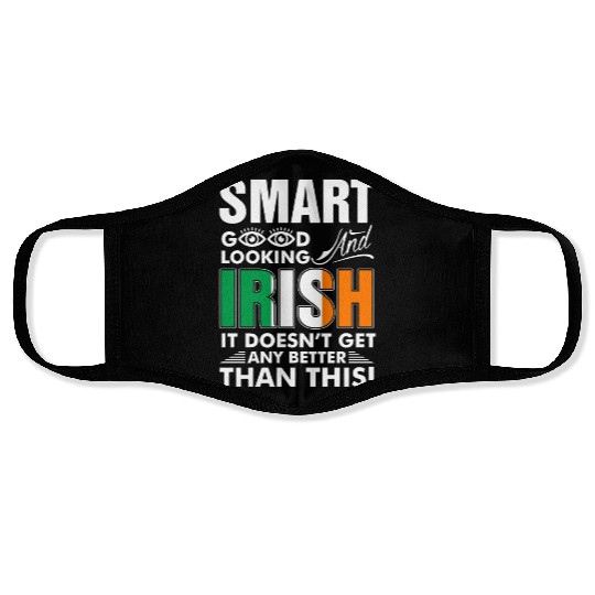 Smart Good Looking Irish Face Masks