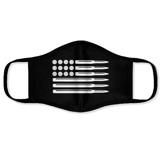 Bullets American Flag Usa Pro Gun Rights Infidel N Face Masks