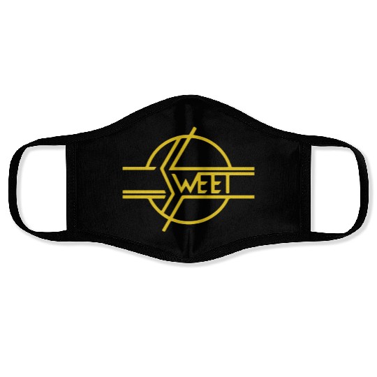 New THE SWEET BAND Glam 70s Classic Rock Band 70s Face Masks
