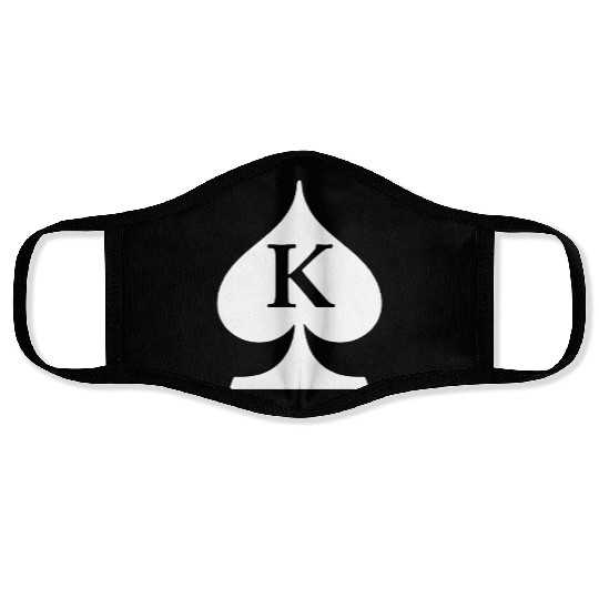 King Of Spades Deck Of Cards Poker Symbol Poker Face Masks