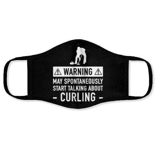 Movie - funny curling for men or women Face Masks