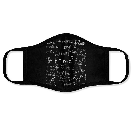 Physics science teacher formula cheat shee Face Masks