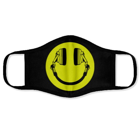 Headphone Smiley Acid House Cans MUSIC RAVE WEED D Face Masks