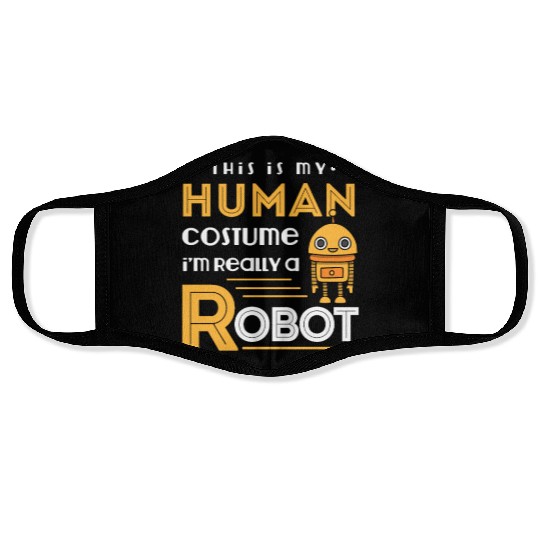 Robot Human Costume Face Masks