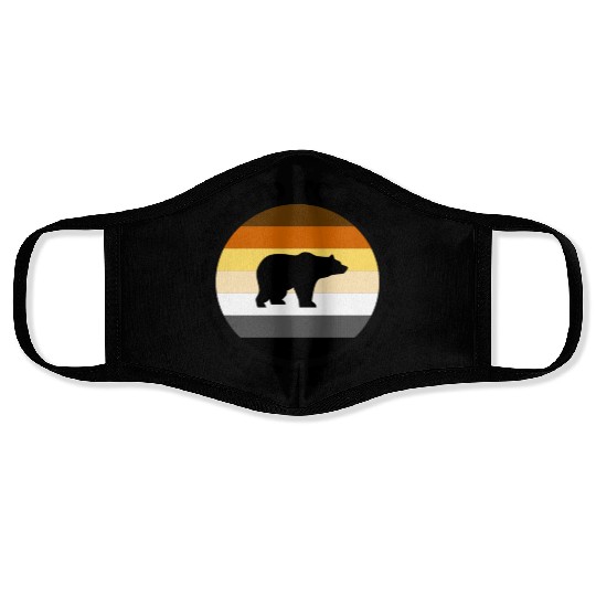 Proud to be a gay bear LGBT Gay Pride Community Face Masks