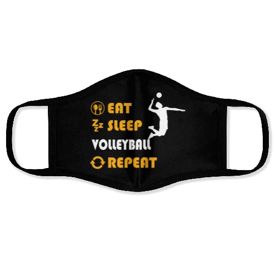 Volleyball - present for men and women Face Masks
