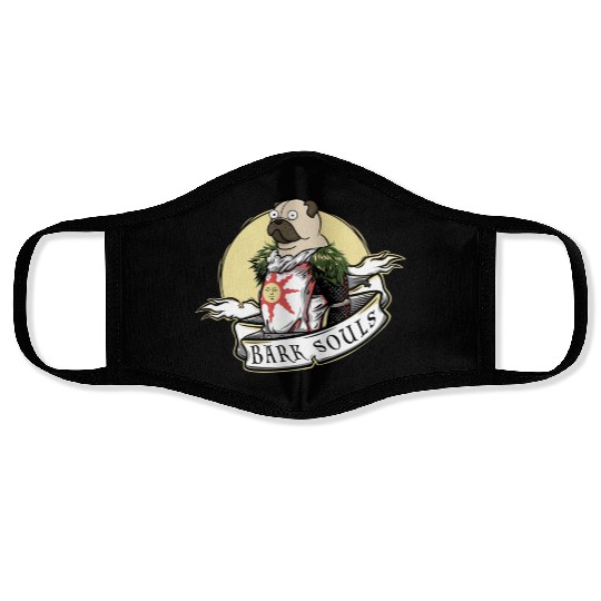 Bark Souls Face Masks - Pug Solaire - Dark Souls