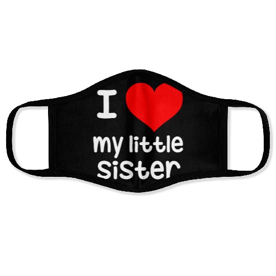 I Love my little Sister Face Masks