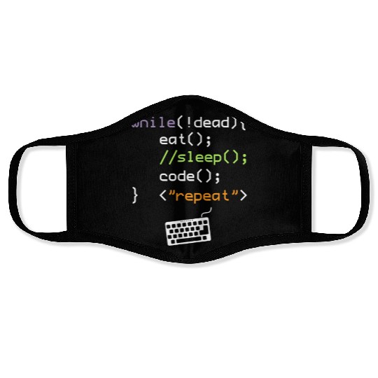 Computer Science Programmer Face Masks