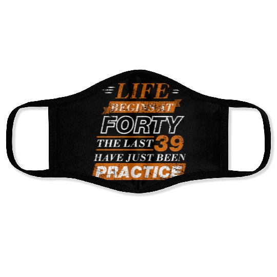 40th Birthday Present Face Masks