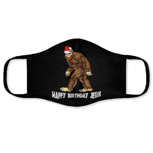 Bigfoot Christmas Face Masks Boys Kids Youth Women Men