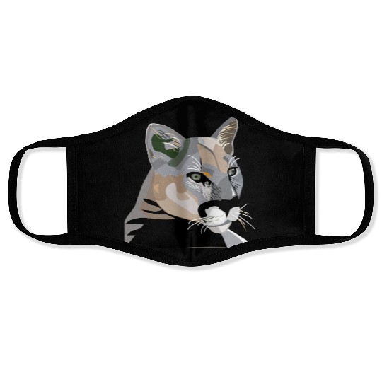 Cougar,Puma,Mountain Lion Face Masks
