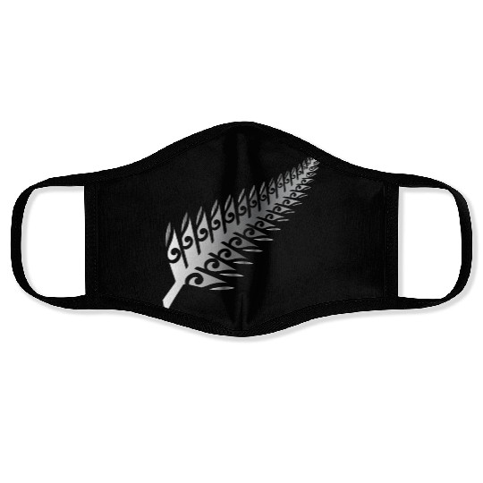 Silver Fern New Zealand Maori Style - Gift Idea Face Masks