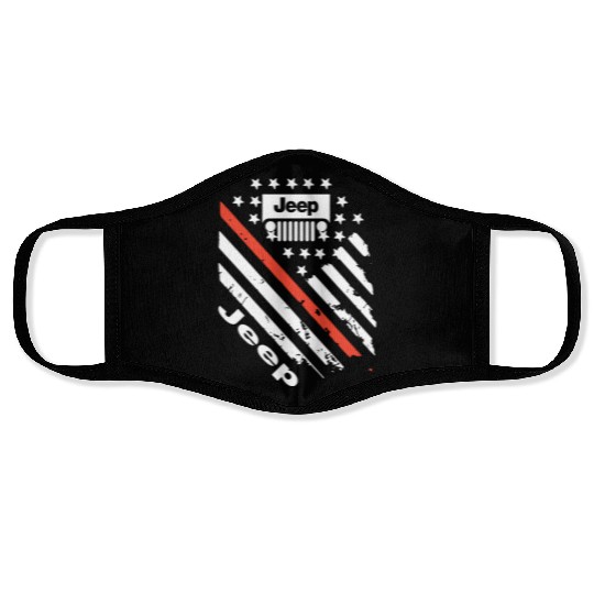 jeep car logo slogan country jeep Face Masks