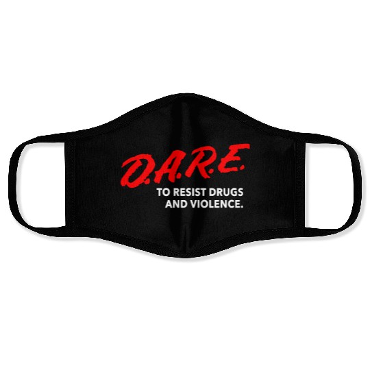 Dare To Resist Drugs Violence Brand New Multiple S Face Masks