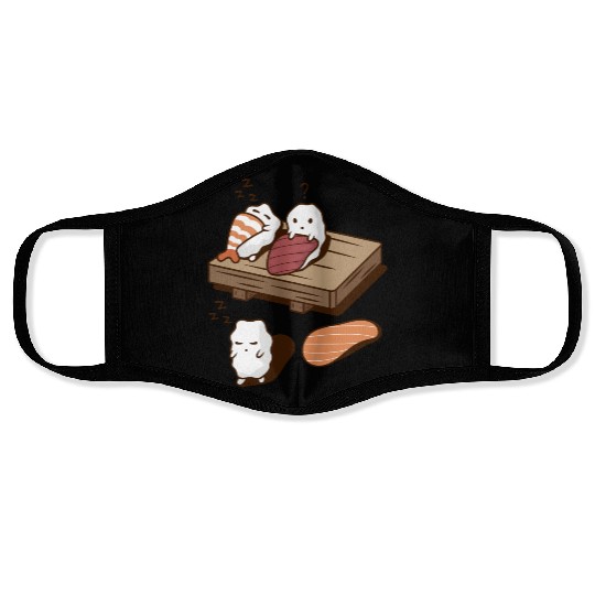 Funny Cute Japanese Food Sushi Face Masks