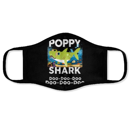 Poppy Shark Face Masks Doo Doo Doo Family Gift T Sh