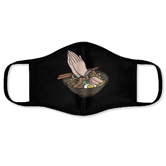 Amen Ramen Phone jesus chef Face Masks