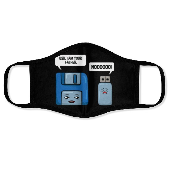 Floppy Disc USB Data Nerd Computer Science Gift Face Masks
