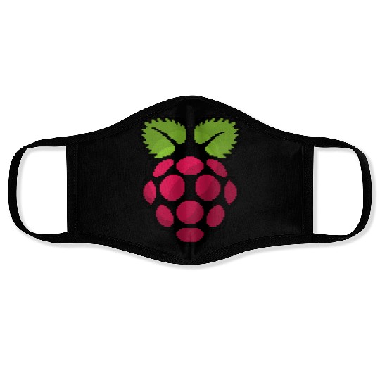 Raspberry Pi Pixel Logo Face Masks