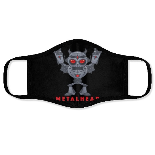 Heavy Metal Robot Face Masks