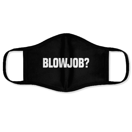 Bjob fragezeichen white Face Masks